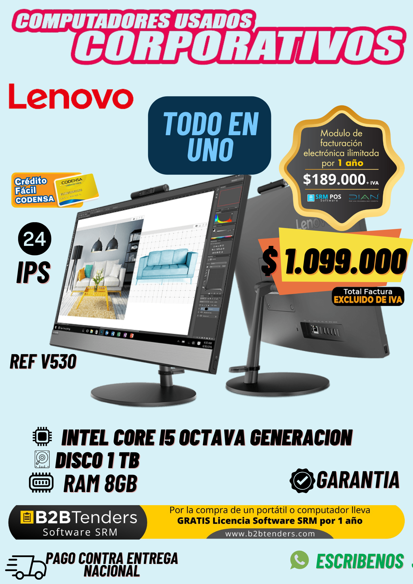 Todo en uno V530 IPS 24 pulg INTEL®CORE™ I5